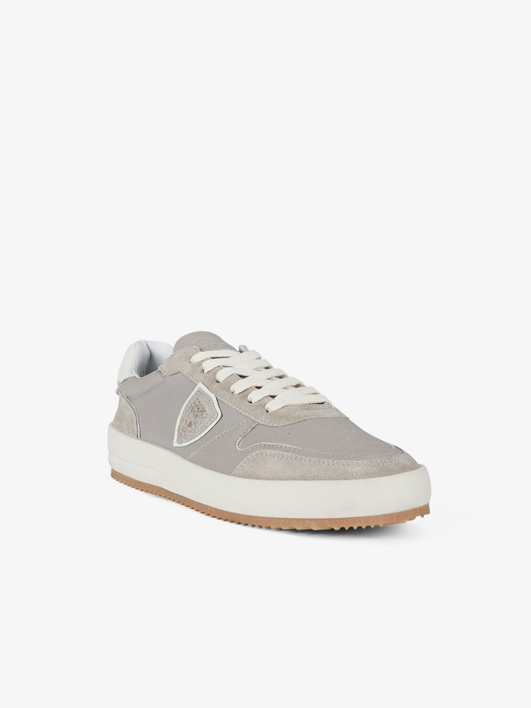 PHILIPPE MODEL Sneakers Nice Low VNLU uomo pelle grigio