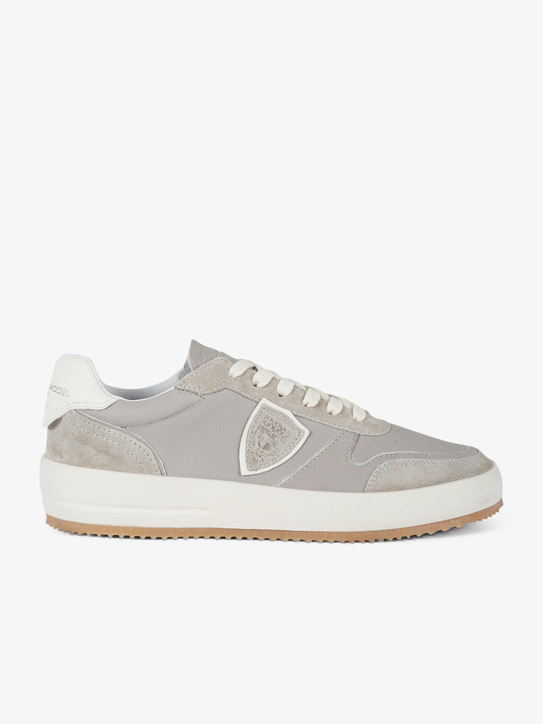 PHILIPPE MODEL Sneakers Nice Low VNLU uomo pelle grigio