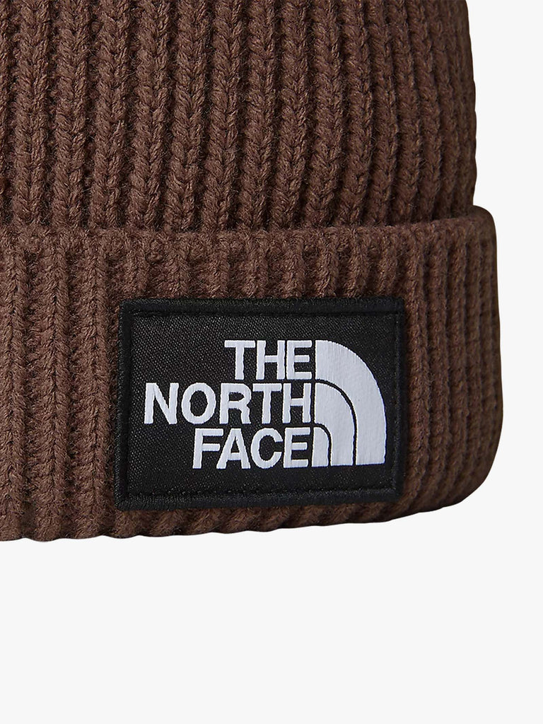 THE NORTH FACE Cappello con risvolto e logo box NF0A3FJX marrone