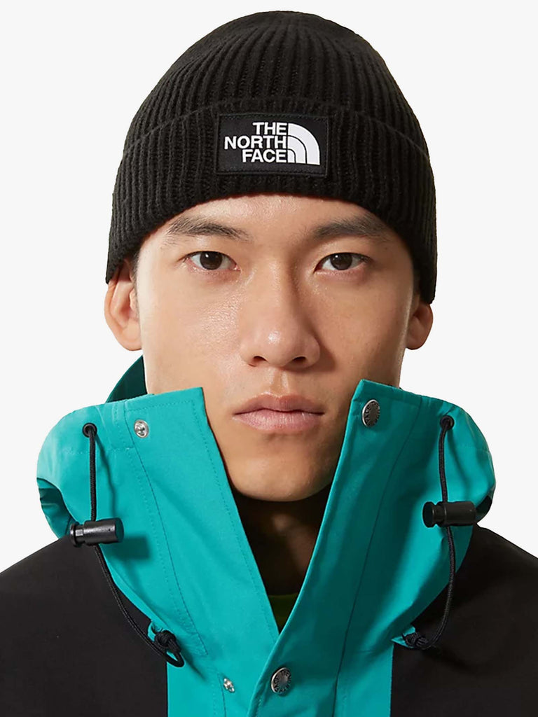 THE NORTH FACE Berretto con risvolto e riquadro con logo TNF