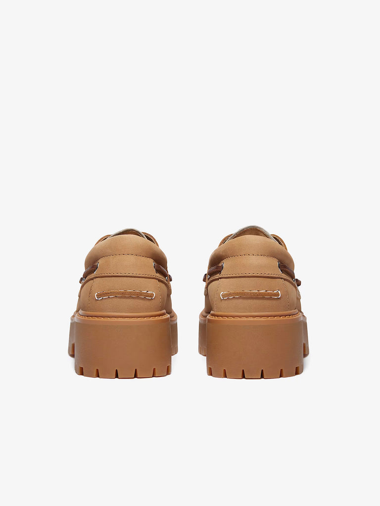 TIMBERLAND scarpe basse donna con plateau stone street pelle beige