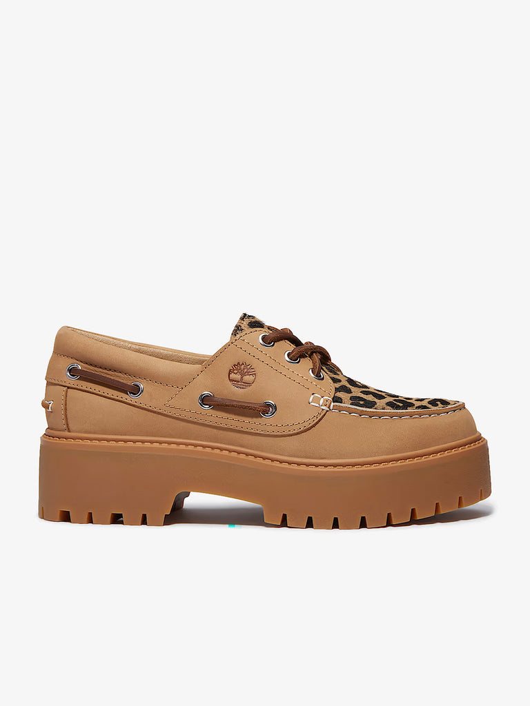 TIMBERLAND scarpe basse donna con plateau stone street pelle beige