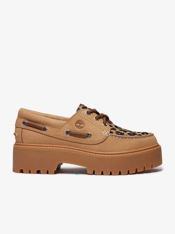 TIMBERLAND scarpe basse donna con plateau stone street pelle beige