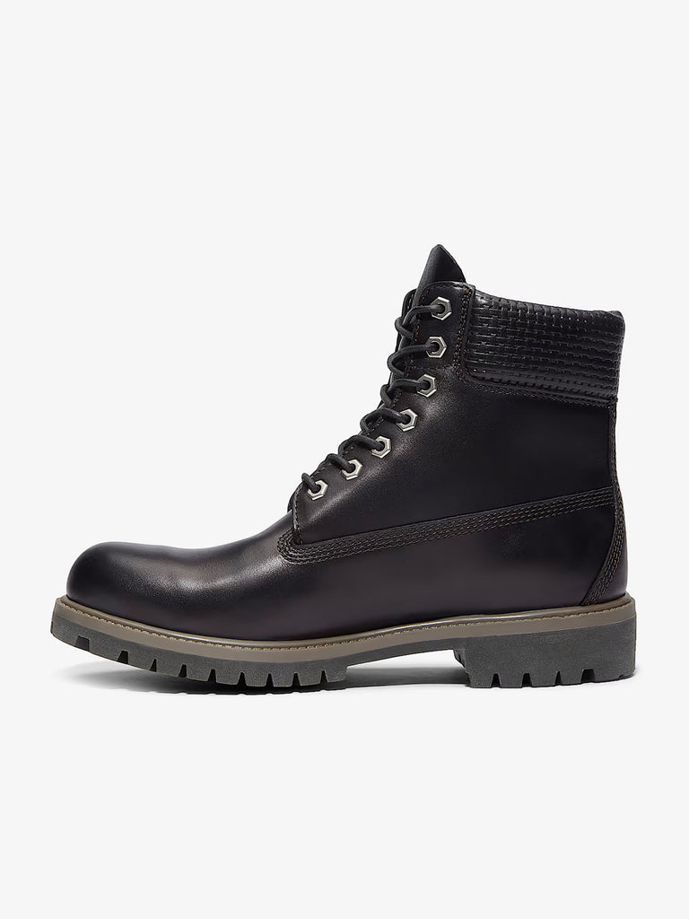 TIMBERLAND stivaletti uomo impermeabile premium 6-inch pelle nero