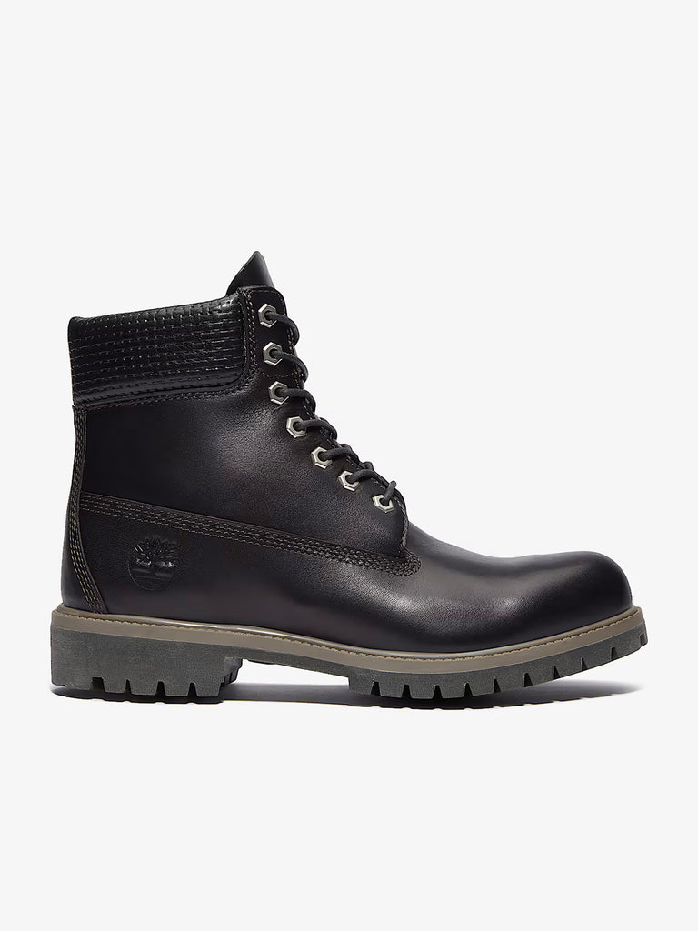 TIMBERLAND stivaletti uomo impermeabile premium 6-inch pelle nero