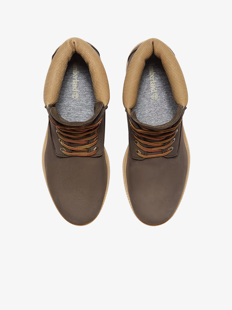 TIMBERLAND stivaletti uomo impermeabile premium 6-inch pelle marrone