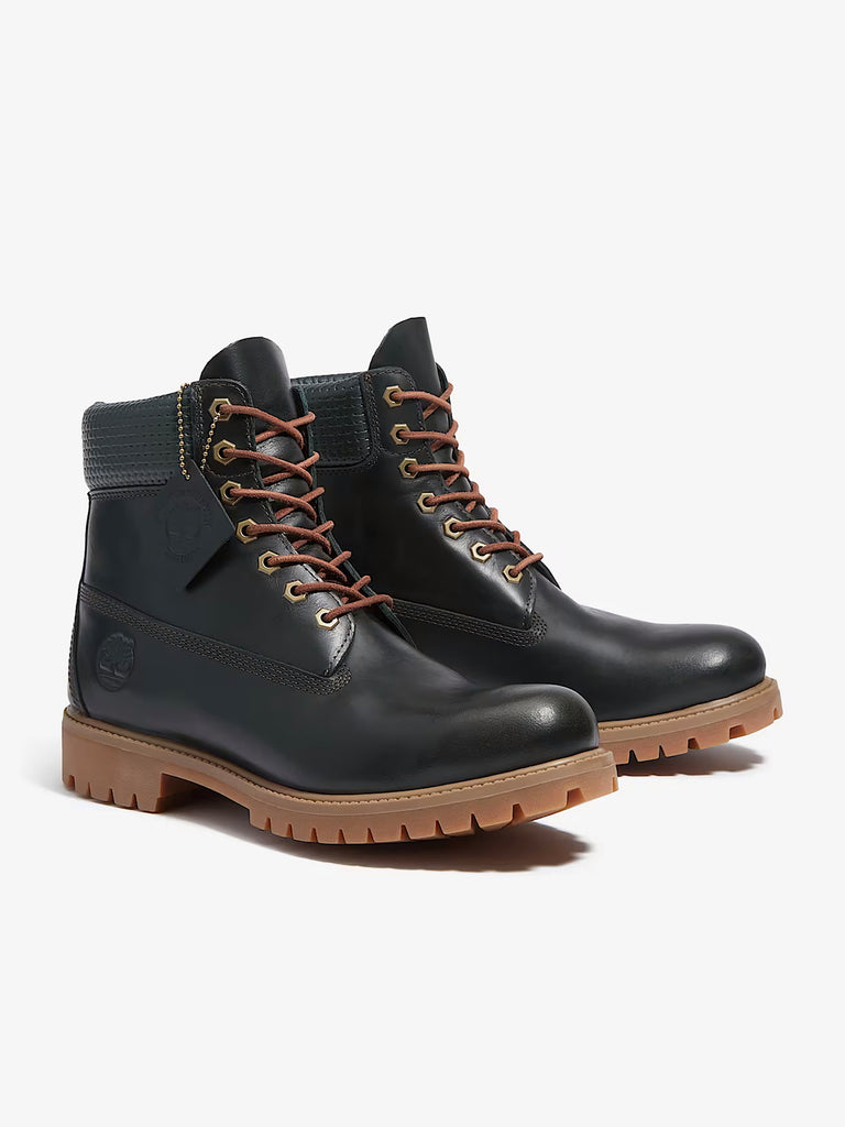 TIMBERLAND stivaletti uomo impermeabile premium 6-inch pelle verde