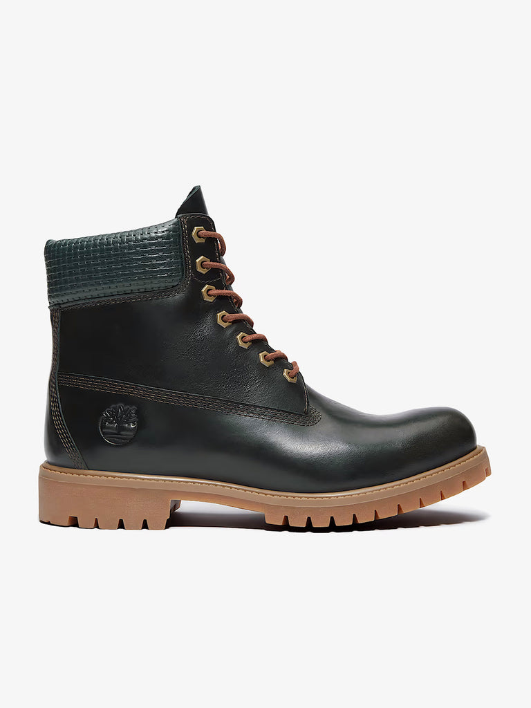TIMBERLAND men's waterproof premium 6-inch green leather boots