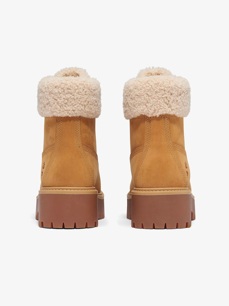 TIMBERLAND stivaletti donna impermeabile foderato con plateau stone street pelle beige