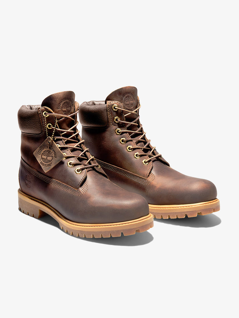 TIMBERLAND Stivaletti Premium 6-Inch TB127097 uomo pelle marrone