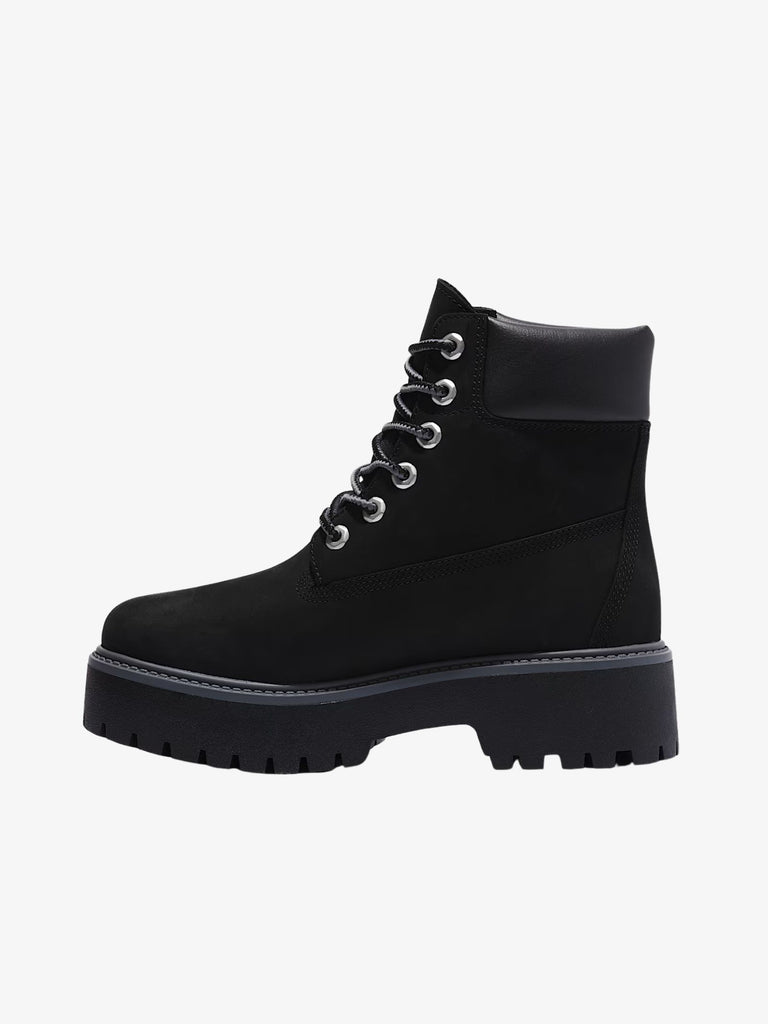 TIMBERLAND stivaletti stone street 6 inch lace up pelle nero