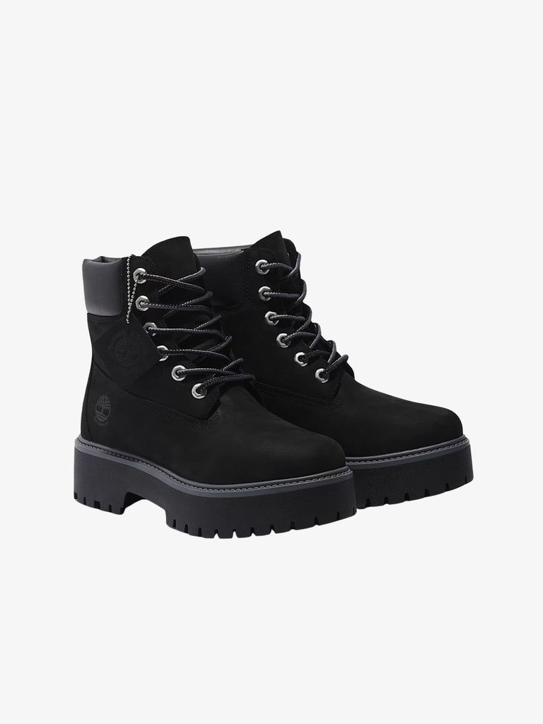 TIMBERLAND stivaletti stone street 6 inch lace up pelle nero