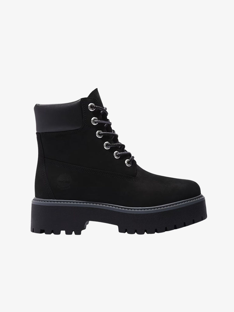 TIMBERLAND stivaletti stone street 6 inch lace up pelle nero