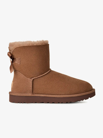 UGG stivaletti donna mini bailey bow ii rocky oak pelle