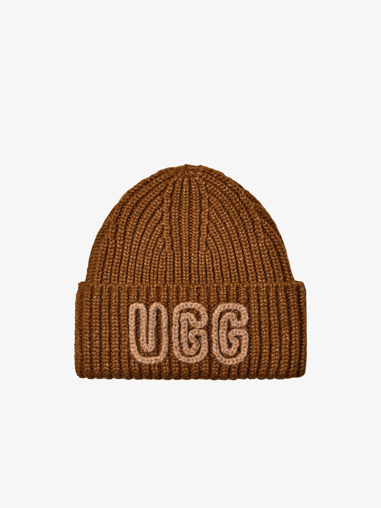 UGG cappello donna a coste chunky crafted burnt magenta