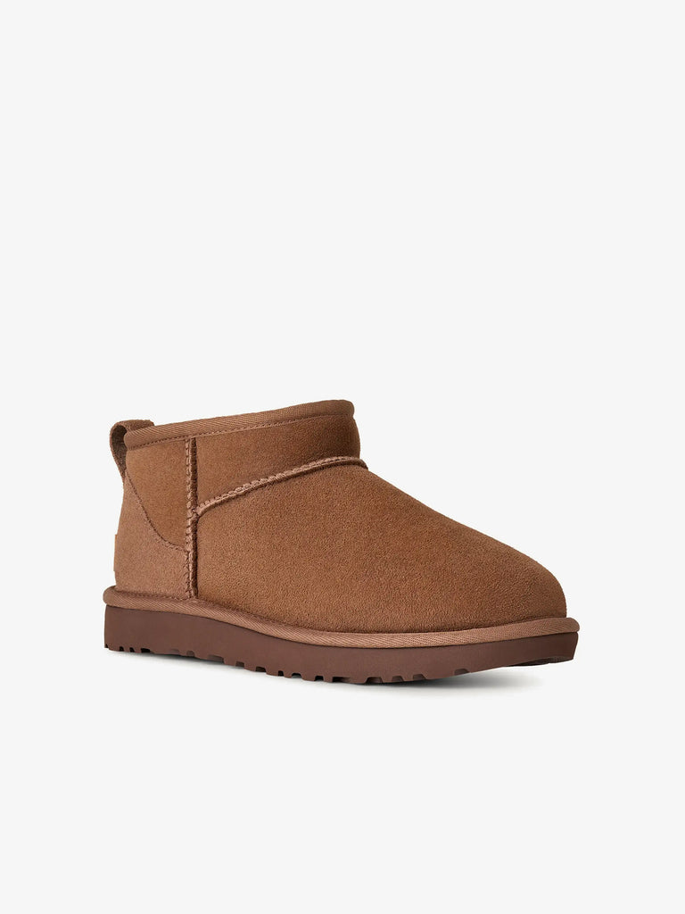 UGG stivaletti donna classic ultra mini rocky oak pelle