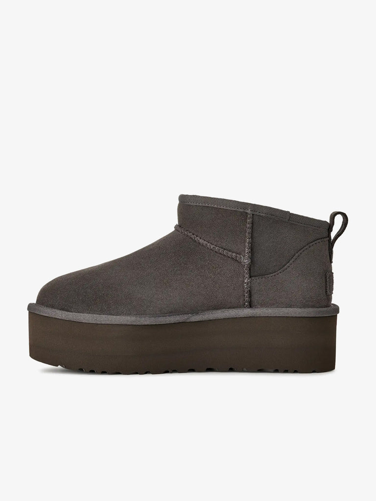 UGG stivaletti donna classic ultra mini platform 1135092 charcoal