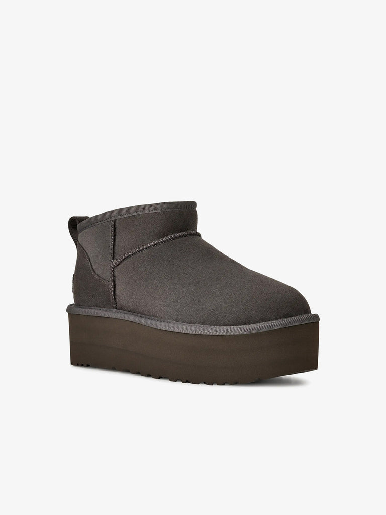 UGG stivaletti donna classic ultra mini platform 1135092 charcoal