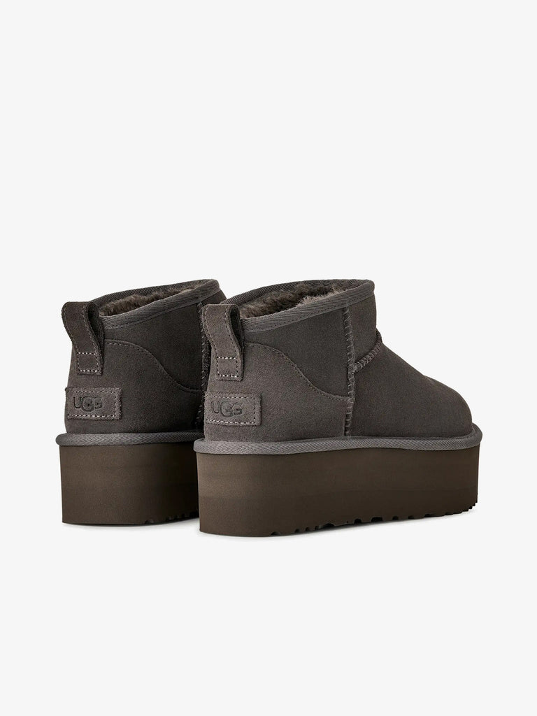 UGG stivaletti donna classic ultra mini platform 1135092 charcoal