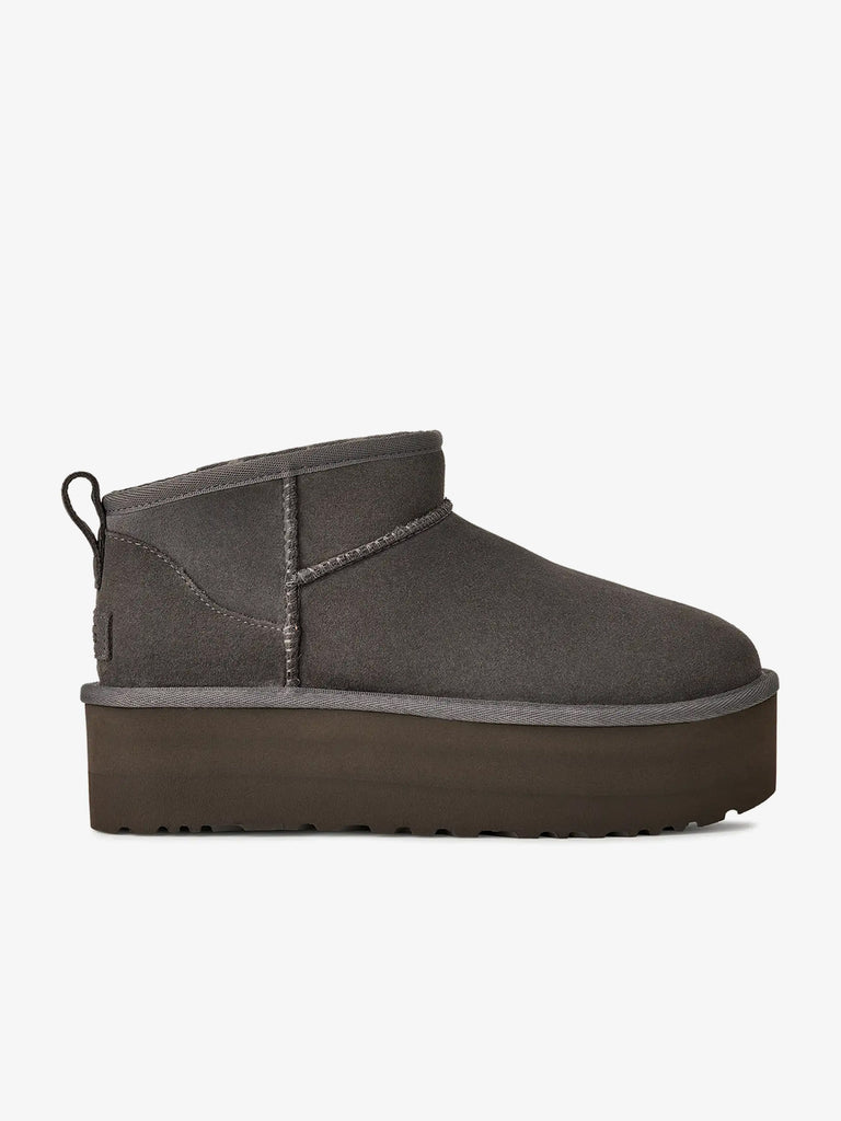 UGG stivaletti donna classic ultra mini platform 1135092 charcoal