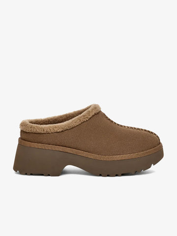 UGG Sabot New Heights Cozy Hickory donna pelle marrone