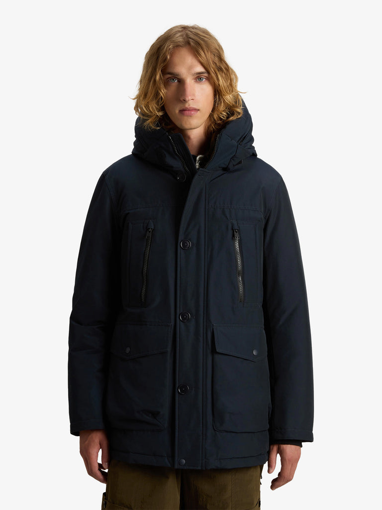 WOOLRICH giubbotto arctic parka evolution in ramar uomo blu