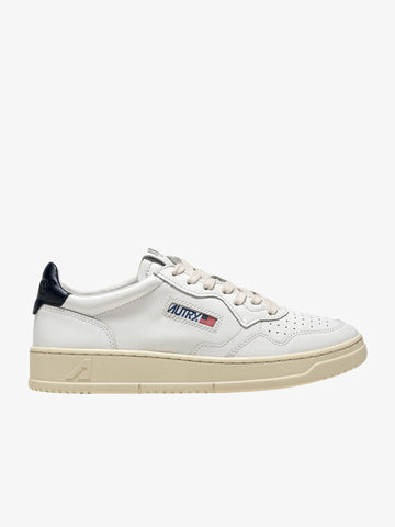 AUTRY Sneakers Medalist Low uomo in pelle bianco/nera