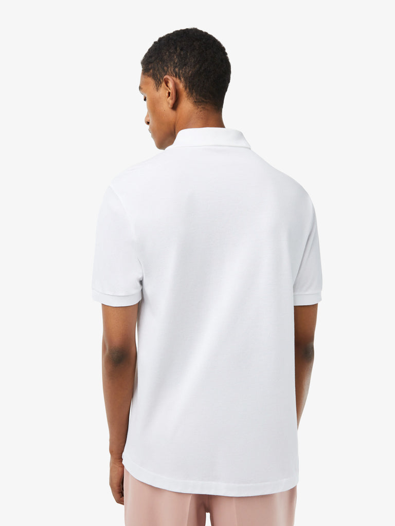 LACOSTE Polo regolare uomo in cotone bianca