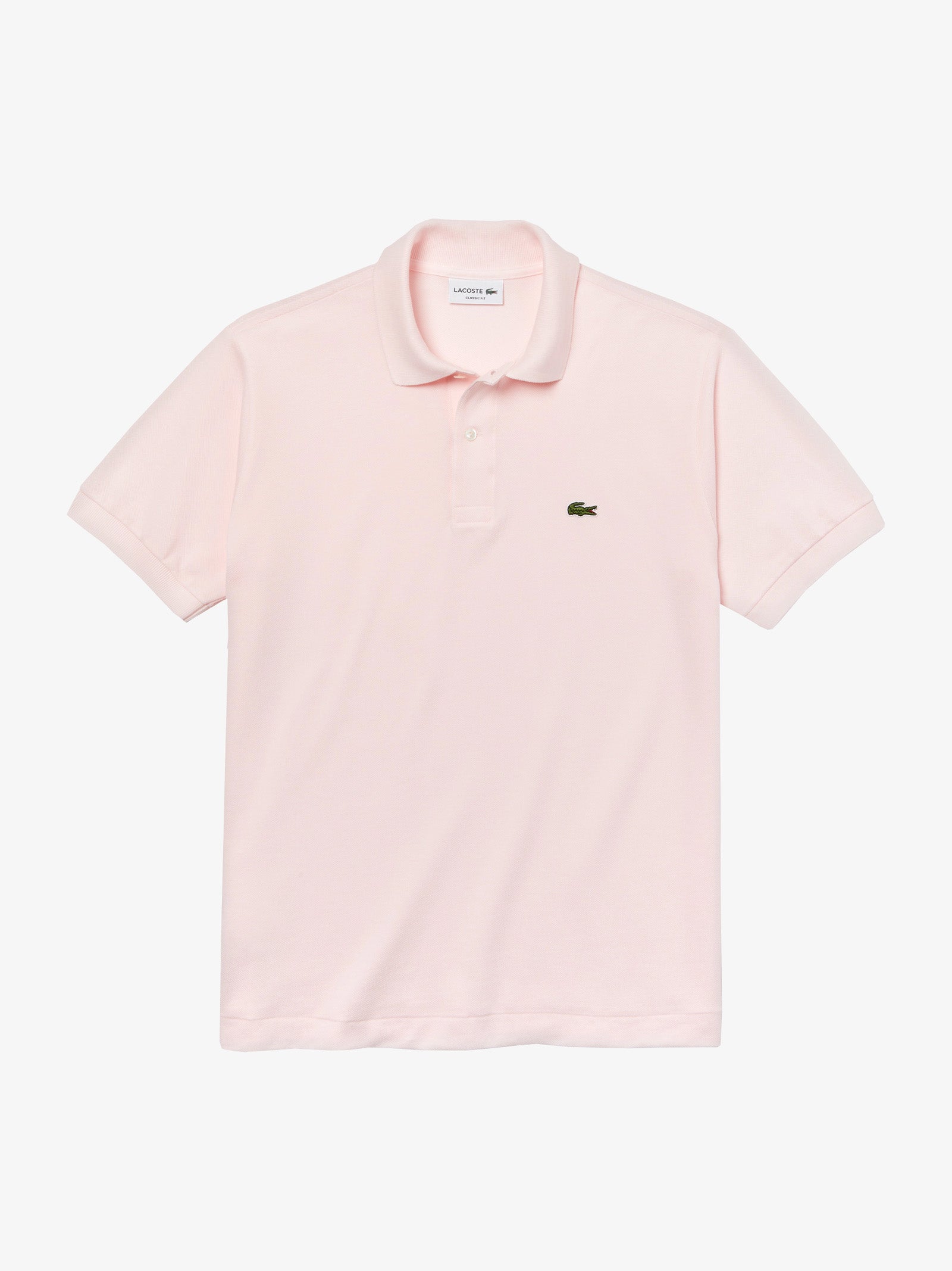 LACOSTE Polo regolare uomo in cotone rosa