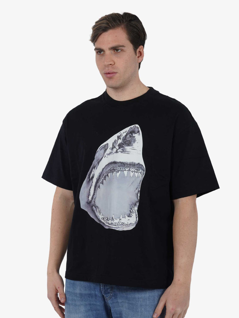 ACUPUNCTURE T-shirt MACKEREL SHARK uomo cotone nero
