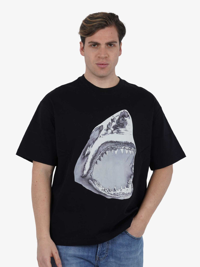 ACUPUNCTURE T-shirt MACKEREL SHARK uomo cotone nero