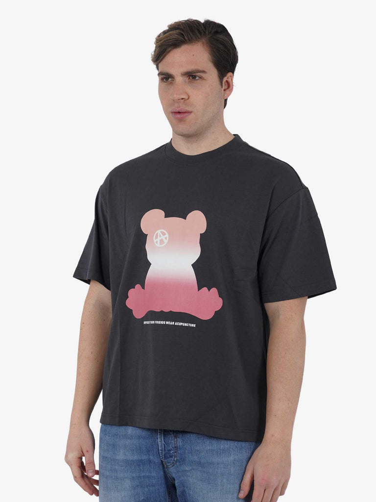 ACUPUNCTURE T-shirt VAIN TEDDY uomo cotone grigio