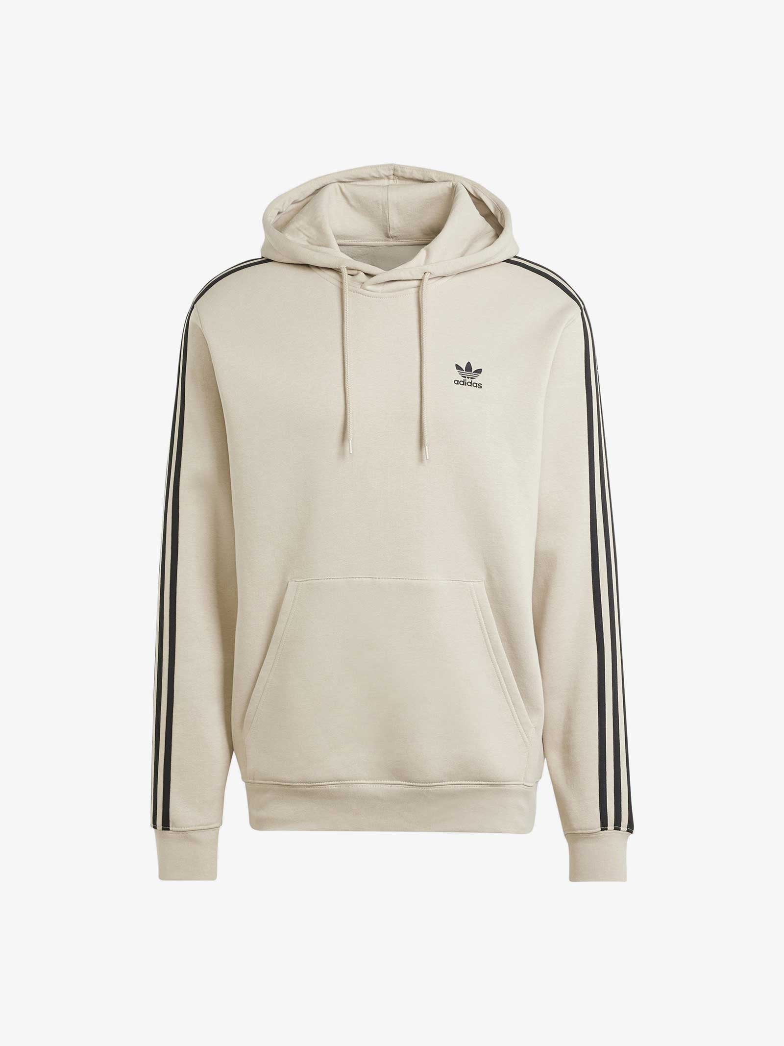 ADIDAS Felpa con cappuccio 3-Stripes Crew Adicolor Classics IL2490 uomo cotone beige