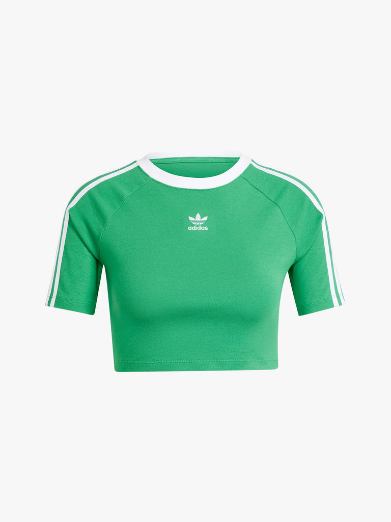 ADIDAS T-shirt cropped Adicolor Classics 3-Stripes IP0666 donna cotone verde