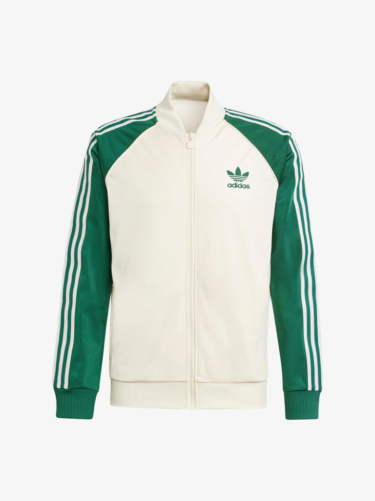 Felpa adidas bianca e verde on sale