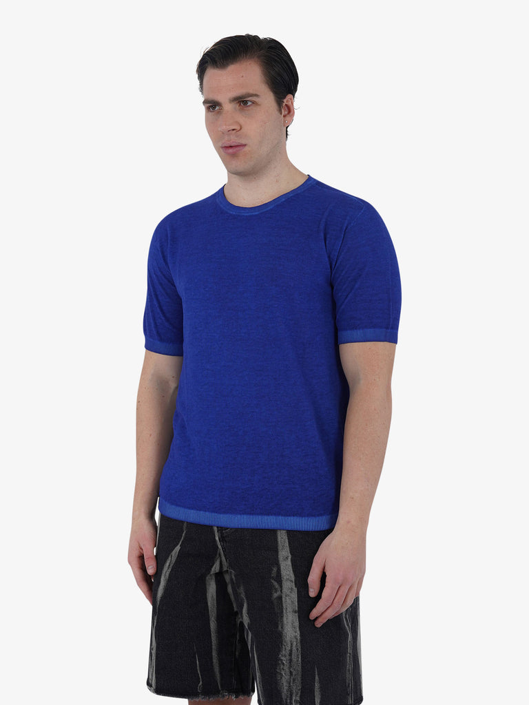 AROVESCIO T-shirt F15 NATURA uomo cotone blu