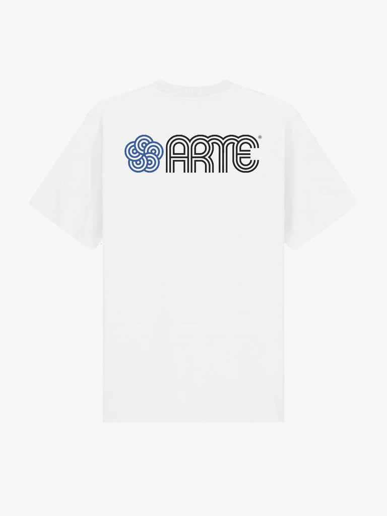 ARTE ANTWERP T-shirt Teo Circle Flower SS24-020T uomo cotone bianco