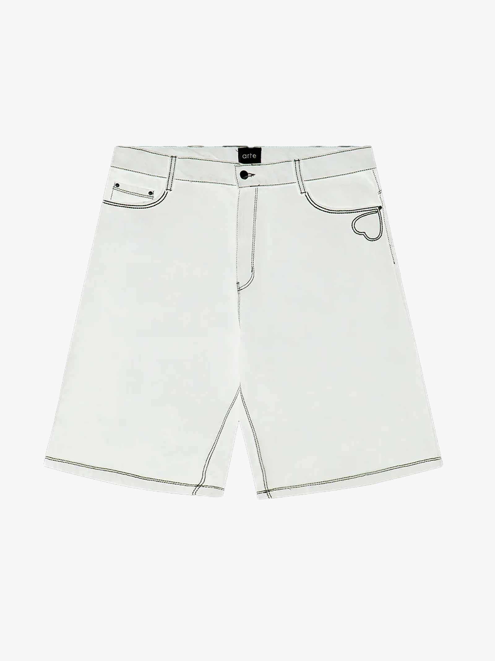 ARTE ANTWERP Shorts Silvain Heart Detail SS24-077SHO uomo bianco