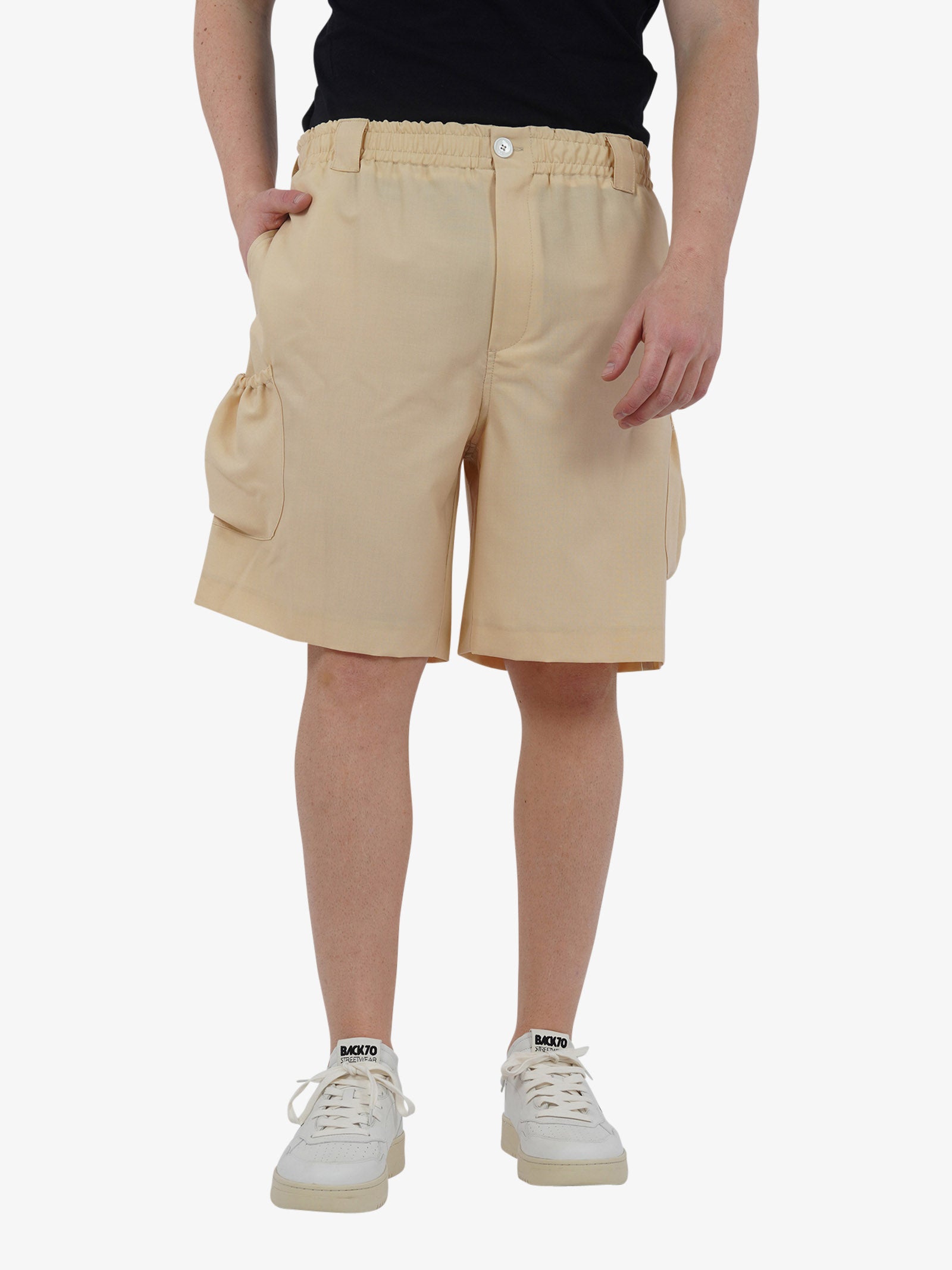 C93 Bermuda cargo 2173C471 uomo lana beige