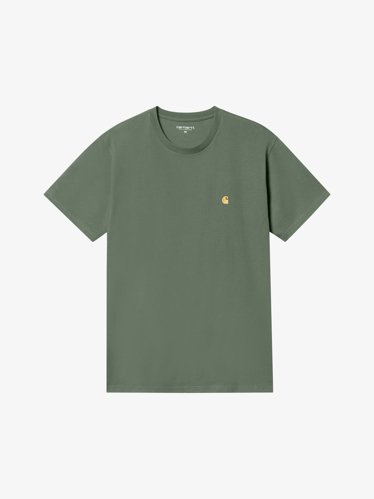 CARHARTT WIP T-shirt S/S Chase T-Shirt I026391_ uomo cotone verde