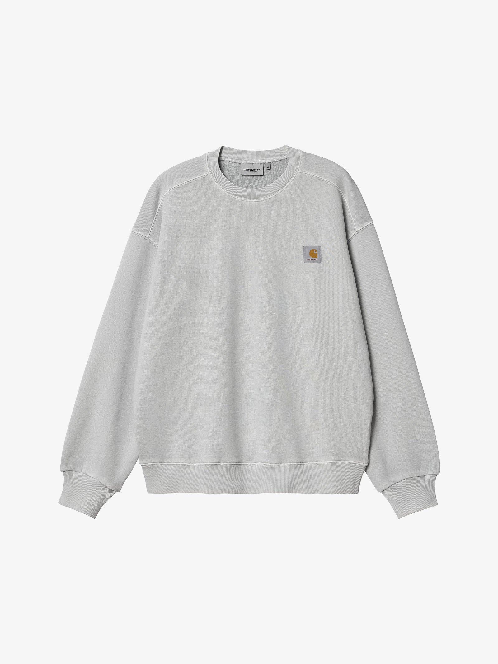 CARHARTT WIP Felpa girocollo Nelson Sweat I029957_ uomo cotone grigio