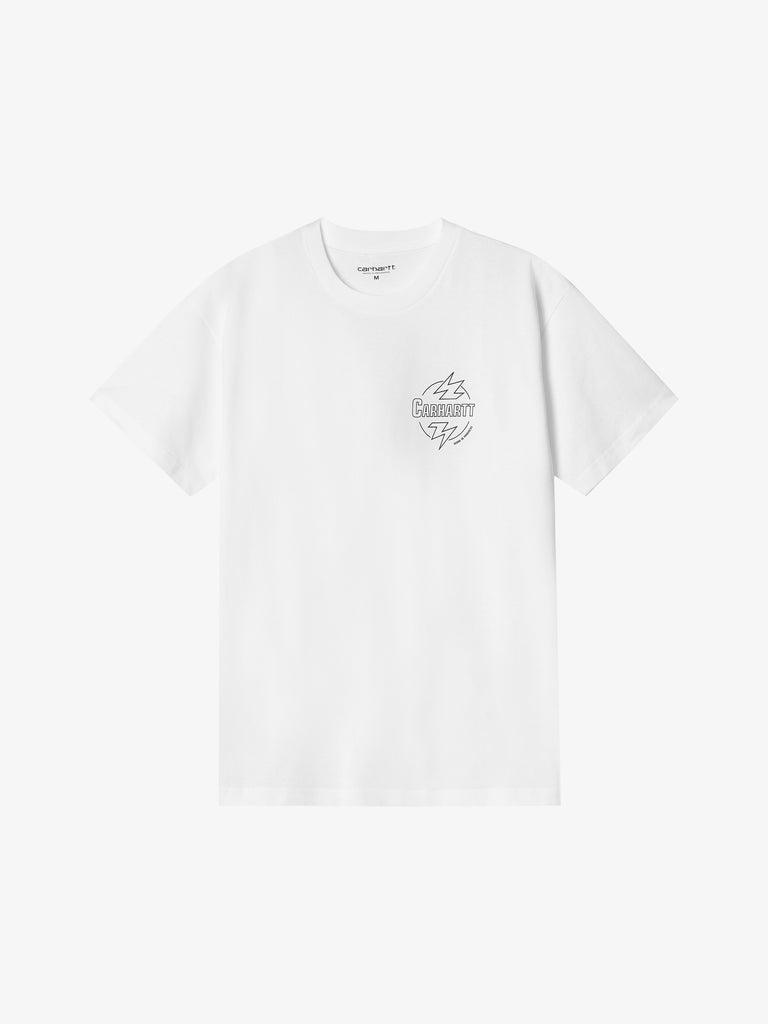 CARHARTT WIP T-shirt S/S Ablaze I033639_ uomo cotone bianco
