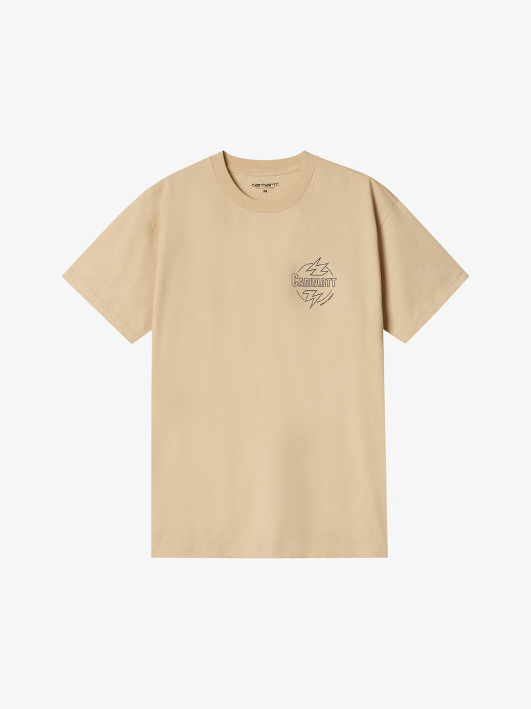 CARHARTT WIP T-shirt S/S Ablaze I033639_ uomo cotone beige