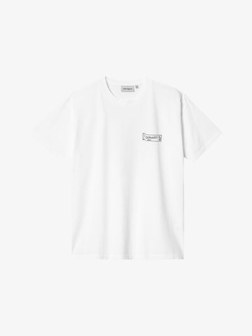 CARHARTT WIP T-shirt S/S Stamp I033670_ uomo cotone bianco