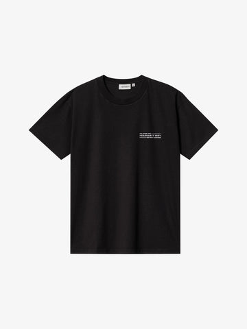 CARHARTT WIP T-shirt S/S Stamp I033670_ uomo cotone nero