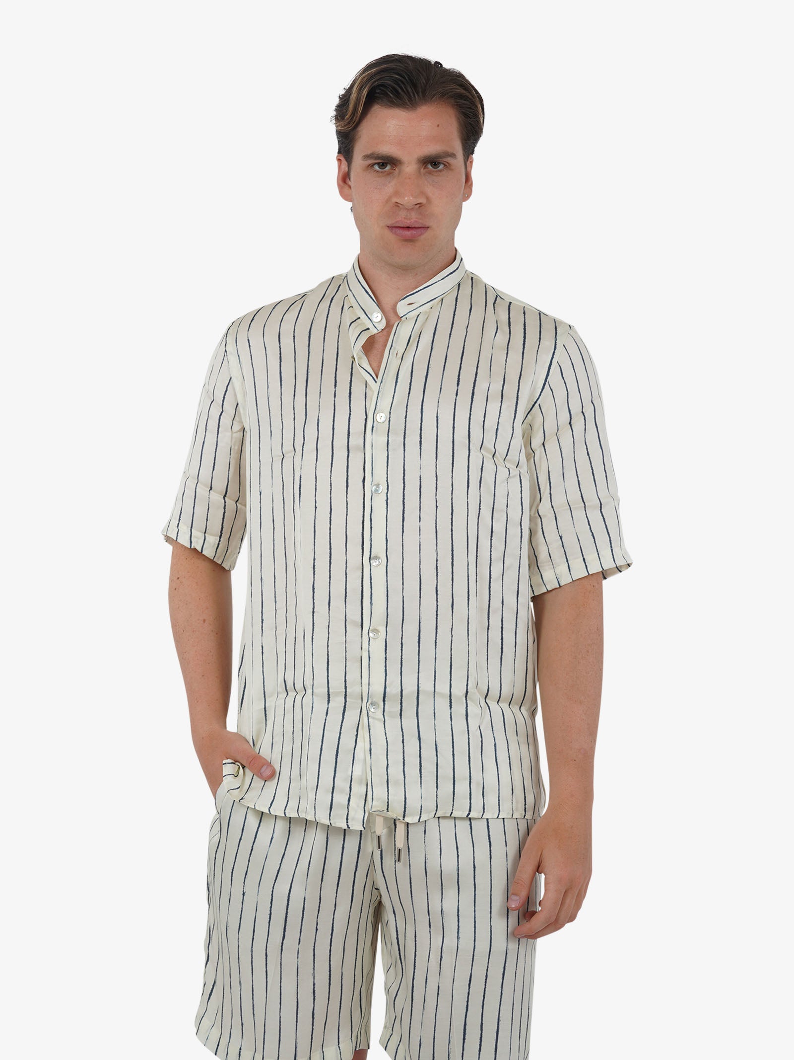 COSTUMEIN Camicia Didier uomo cotone panna