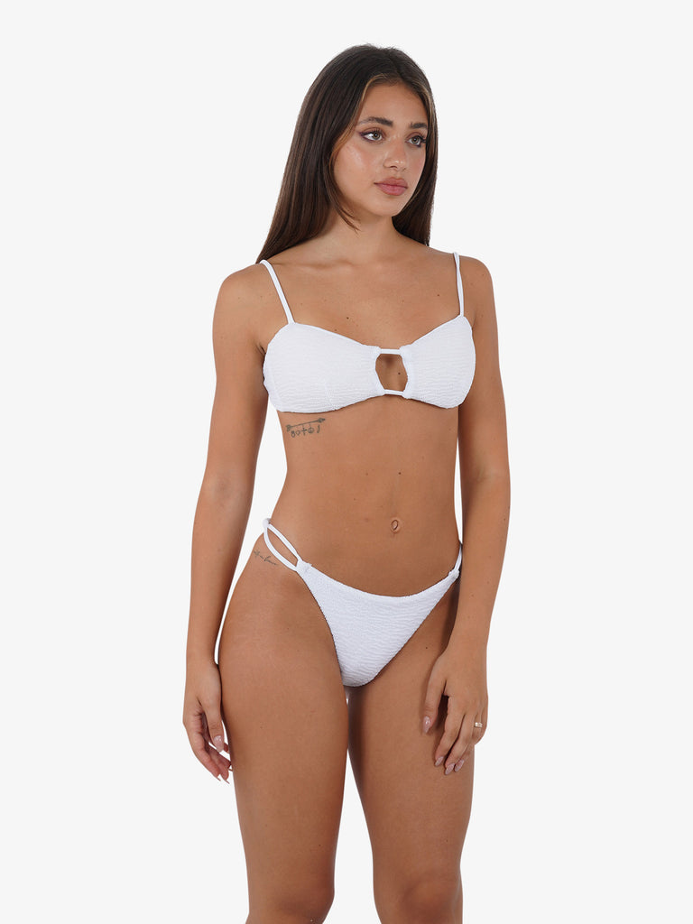 COTAZUR Costume da bagno bikini fascia Ibiza CTZ01385 donna bianco