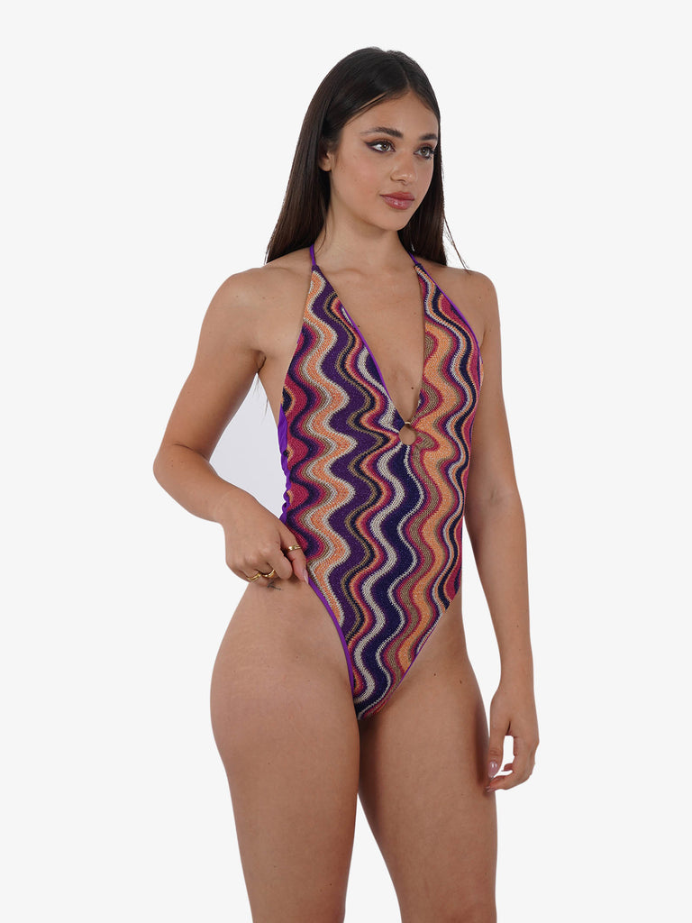 COTAZUR Costume da bagno intero Waves CTZ01463 donna viscosa multicolor