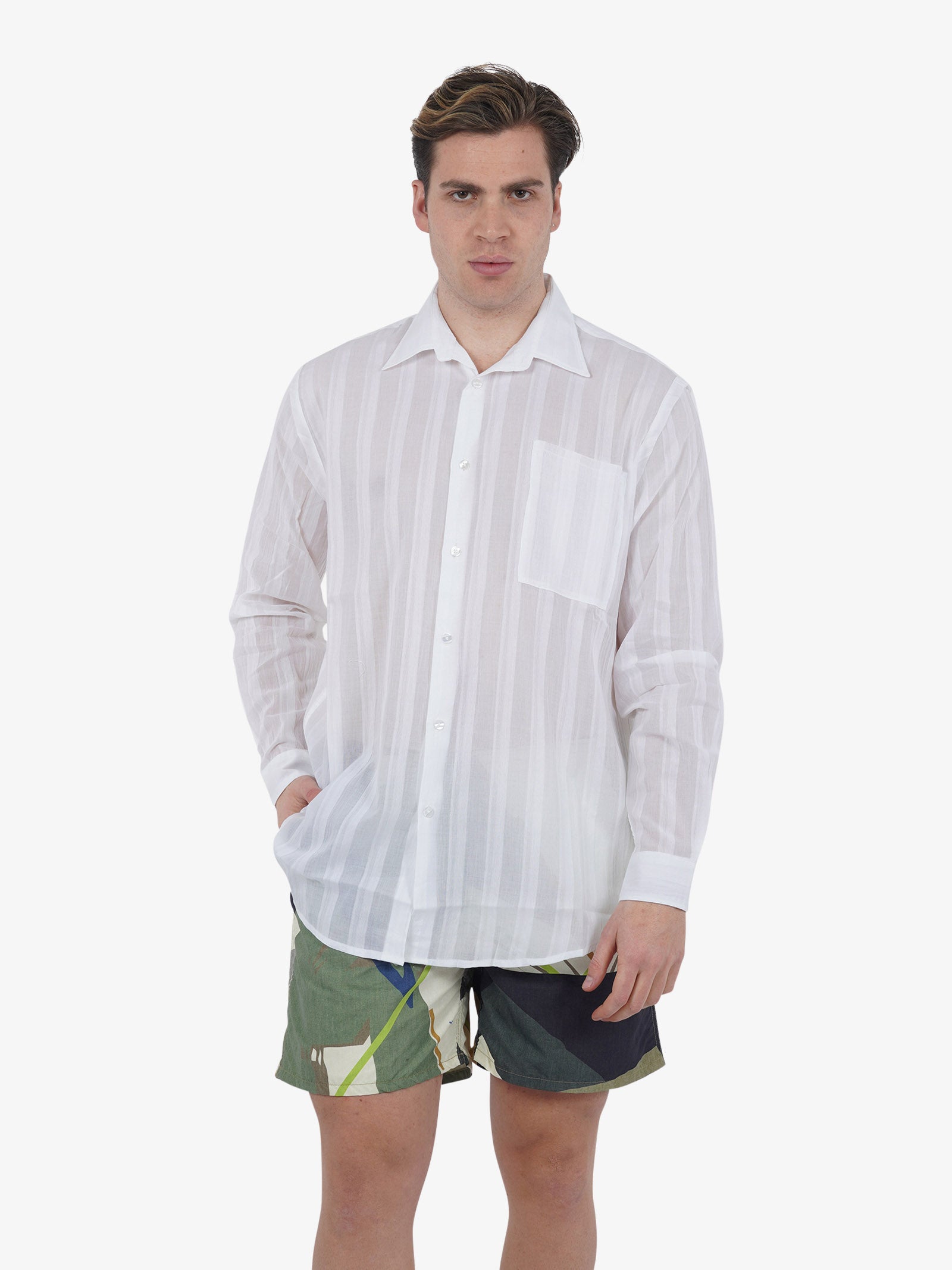 DANILO PAURA Camicia ERZIN 11DP60050000100 uomo cotone bianco