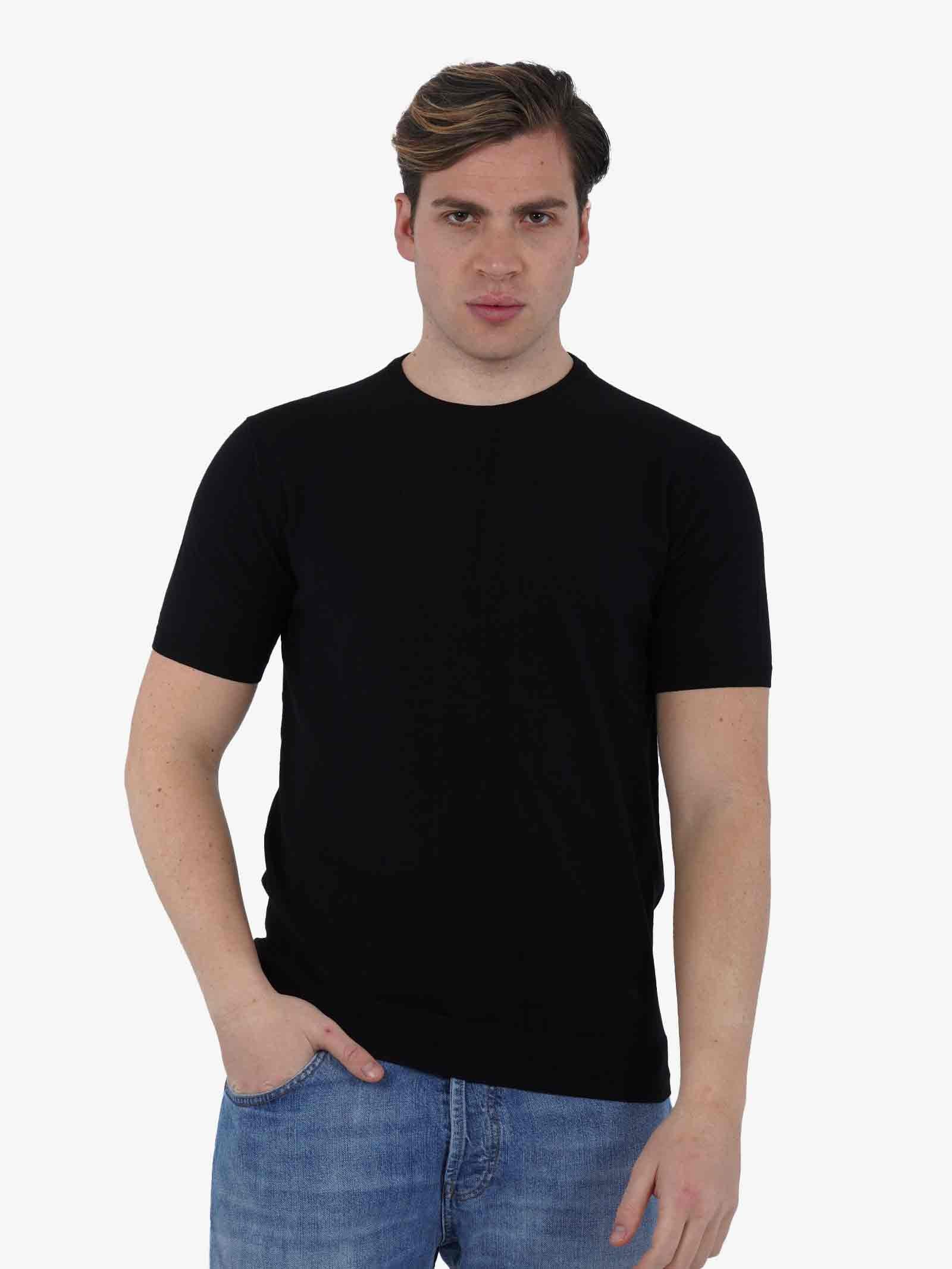 DIKTAT Maglia G/C M/M DK67003 uomo cotone nero